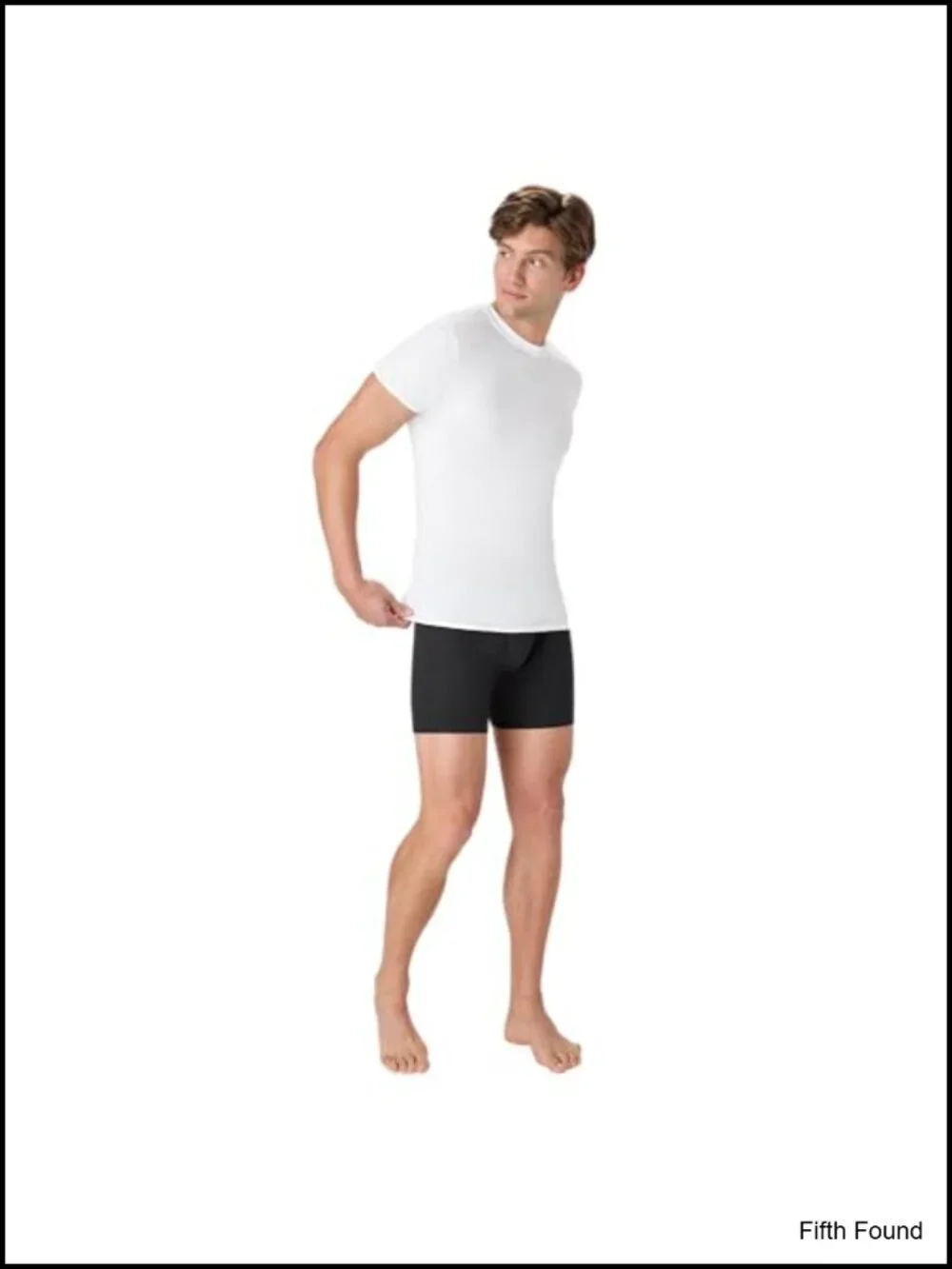 Hanes Men's Slim Fit Crewneck Undershirts 4 Pack Moisture Wicking
